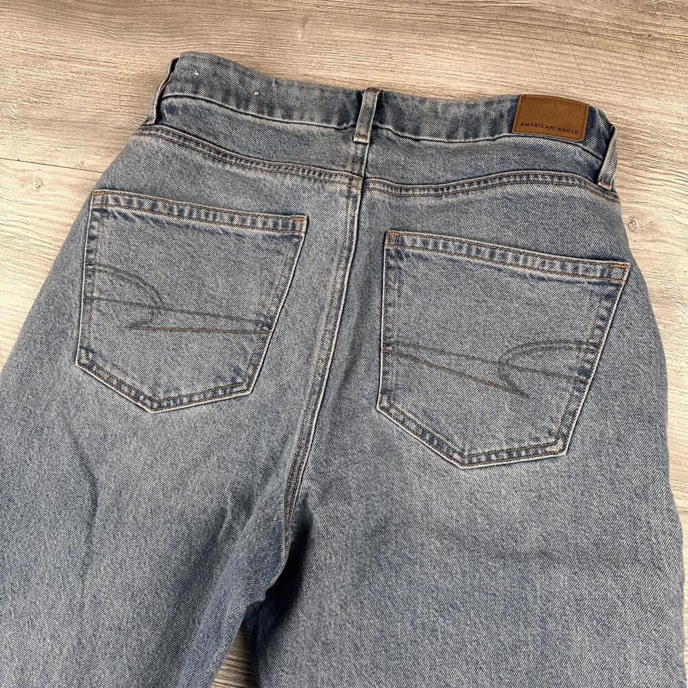 American Eagle Jeans Womens 8 Reg 30x30 Light Wash Curvy 90's Bootcut Rayon Y2K - Picture 8 of 8